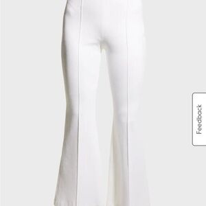 Rosetta Getty Cropped Flare Pants - White